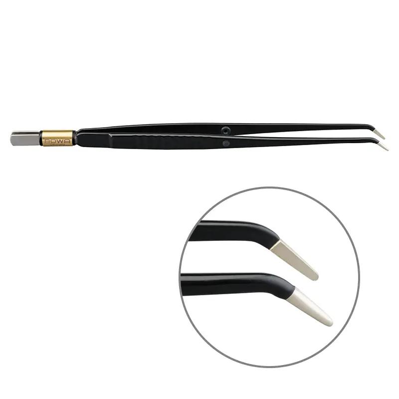 Біполярний пінцет, антипригарний, вигнутий, 195 мм x 8 мм x 1 мм. BOWA-electronic GmbH & Co. KG